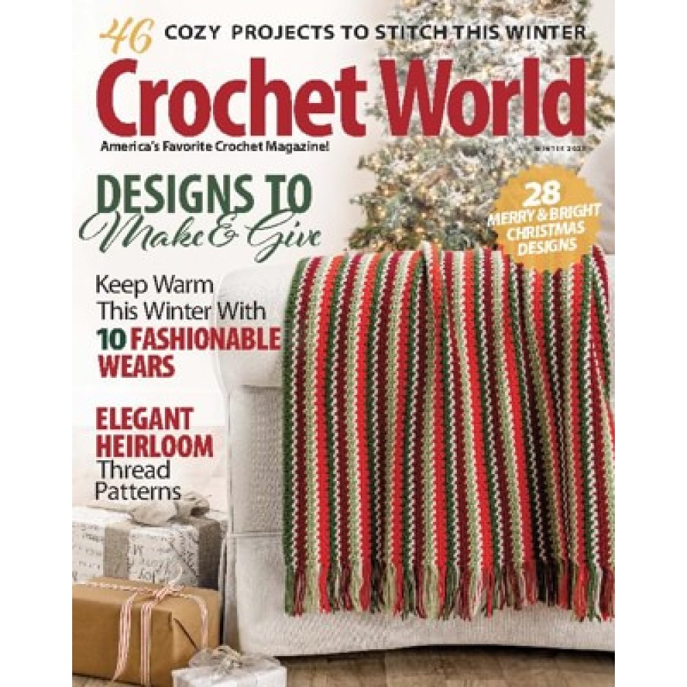 Give a Gift of Crochet World Magazine subscription. Only 34.96!