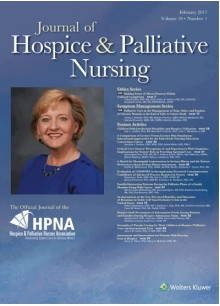 Journal Of Hospice & Palliative Nursing Journal Of Hospice & Palliative Nursing