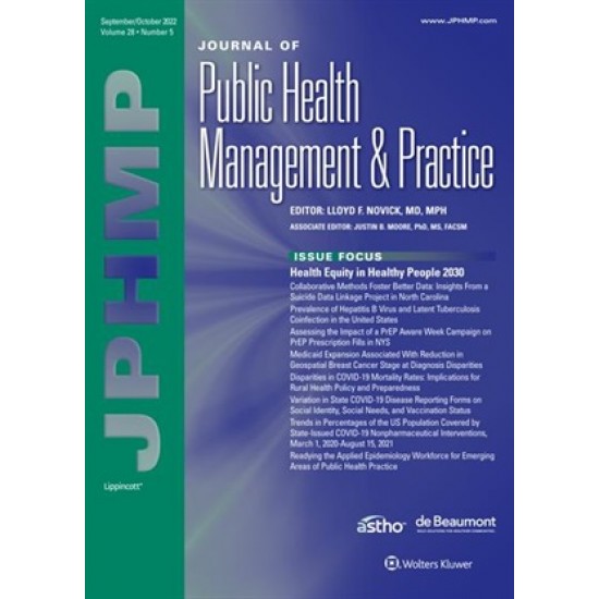 Journal Of Public Health Management & Practice