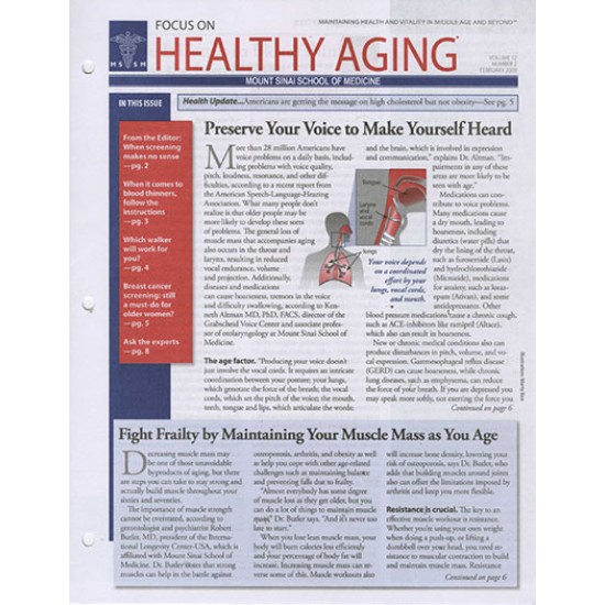 Focus on Healthy Aging
