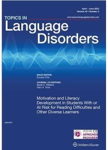Topics In Language Disorders Topics In Language Disorders
