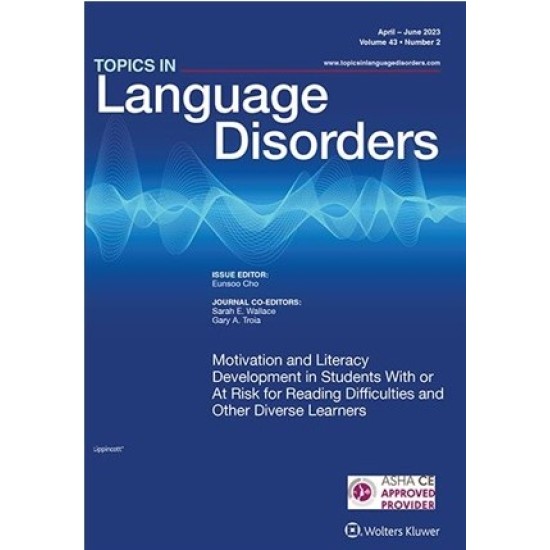 Topics In Language Disorders